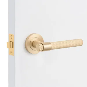 Satin Brass Passage Door Handle - Rochester by Manovella, a Door Hardware for sale on Style Sourcebook