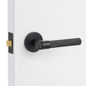 Matt Black Passage Door Handle - Rochester by Manovella, a Door Hardware for sale on Style Sourcebook