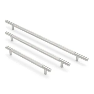 Brushed Nickel Knurled Appliance/Door Pull - Charmian by Manovella, a Door Hardware for sale on Style Sourcebook