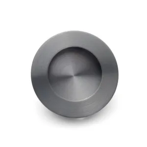 Gunmetal Sliding Door Round Flush Pull 65mm by Manovella, a Door Hardware for sale on Style Sourcebook