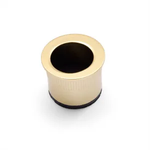 Satin Brass Round Sliding Door Finger Pull by Manovella, a Door Hardware for sale on Style Sourcebook
