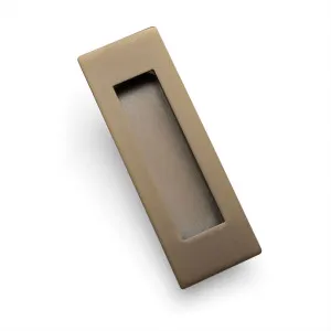 Aged Brass Sliding Door Flush Pull 120mm x 40mm by Manovella, a Door Hardware for sale on Style Sourcebook