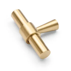 Brushed Brass Timeless T-Bar - Cora by Manovella, a Cabinet Hardware for sale on Style Sourcebook