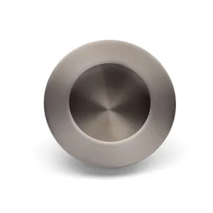 Brushed Nickel Sliding Door Round Flush Pull 65mm by Manovella, a Door Hardware for sale on Style Sourcebook