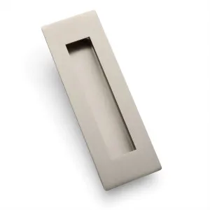 Brushed Nickel Sliding Door Flush Pull 150mm x 50mm by Manovella, a Door Hardware for sale on Style Sourcebook
