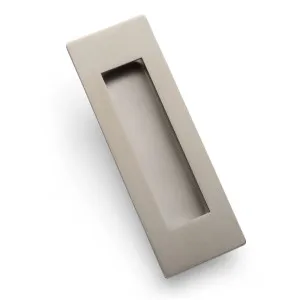 Brushed Nickel Sliding Door Flush Pull 120mm x 40mm by Manovella, a Door Hardware for sale on Style Sourcebook