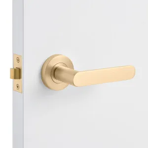 Satin Brass Passage Door Handle - Fairhaven by Manovella, a Door Hardware for sale on Style Sourcebook