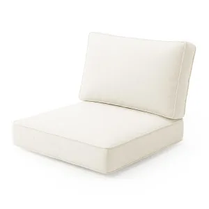Vernon Outdoor Cushion Covers in Cream White (Set of 5) by Luxo Outdoor, a Outdoor Sofas for sale on Style Sourcebook
