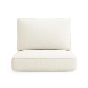 Vernon Sofa Cushion Covers in Cream White (Set of 7) by Luxo Outdoor, a Outdoor Sofas for sale on Style Sourcebook