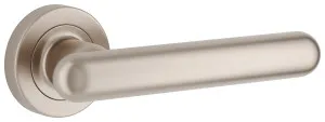 Puerto Lever - Round Rose - Satin Nickel by Iver, a Door Hardware for sale on Style Sourcebook