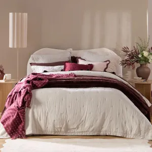 Muse Leni Stone Washed Cotton Coverlet Set Natural by Muse, a Quilts & Bedspreads for sale on Style Sourcebook