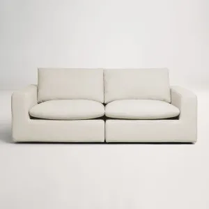 Hudson 3 Seat Sofa, Luxe Natural, by Lounge Lovers by Lounge Lovers, a Sofas for sale on Style Sourcebook