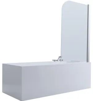 Single Swinging Bath Screen - 750mm by Bella Vista, a Shower Screens & Enclosures for sale on Style Sourcebook