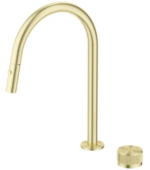 Mica Fluted Pull-Out Hob Mixer Set by Bella Vista, a Kitchen Taps & Mixers for sale on Style Sourcebook