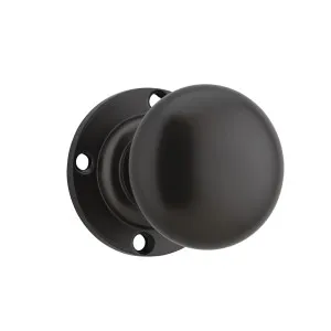 Victorian Knob - Round Rose - Antique Brass by Tradco, a Door Hardware for sale on Style Sourcebook
