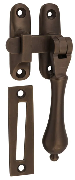 Long Throw Teadrop Casement Window Fastener - Antique Brass by Tradco, a Window Hardware for sale on Style Sourcebook