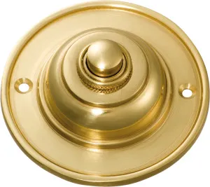 Classic Bell Press - Polished Brass by Tradco, a Door Hardware for sale on Style Sourcebook