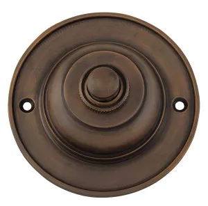 Classic Bell Press - Antique Brass by Tradco, a Door Hardware for sale on Style Sourcebook