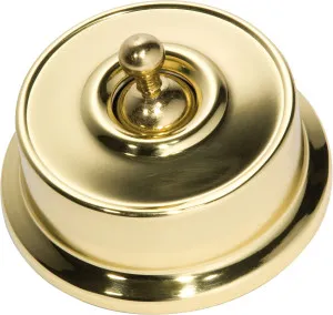 Federation Light Switch - Polished Brass by Tradco, a Lighting Accessories for sale on Style Sourcebook
