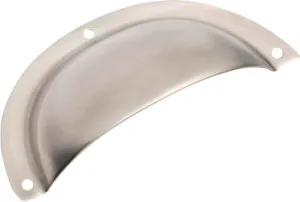 Classic Drawer Pull - Sheet Brass - Satin Nickel by Tradco, a Cabinet Hardware for sale on Style Sourcebook