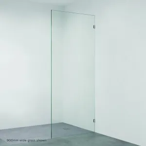 Rectangular Fixed Frameless Glass Shower Panel, Gun Metal by Fienza, a Shower Screens & Enclosures for sale on Style Sourcebook