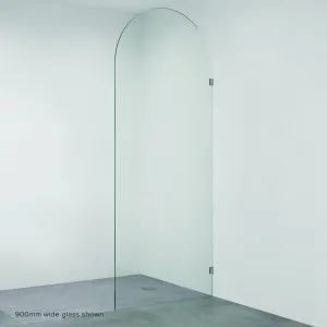 Arch Fixed Frameless Glass Shower Panel, Gun Metal by Fienza, a Shower Screens & Enclosures for sale on Style Sourcebook