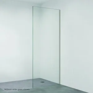 Rectangular Fixed Frameless Glass Shower Panel with Channel, Gun Metal by Fienza, a Shower Screens & Enclosures for sale on Style Sourcebook