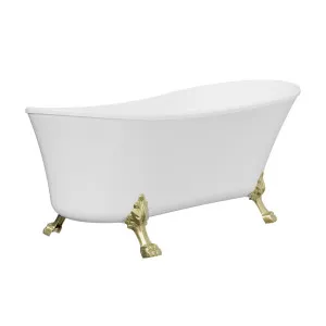 Clawfoot Freestanding Acrylic Bath, 1700mm, Urban Brass Feet by Fienza, a Bathtubs for sale on Style Sourcebook