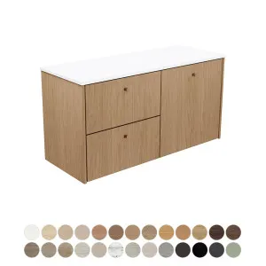 Salisbury 1200 Single Bowl Wall Hung Cabinet, Right Bowl by Fienza, a Vanities for sale on Style Sourcebook