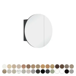 Marlowe Round Mirror Cabinet, 600 x 600mm by Fienza, a Shaving Cabinets for sale on Style Sourcebook