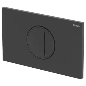 Halo Round Button Flush Plate, Matte Black by Fienza, a Toilets & Bidets for sale on Style Sourcebook