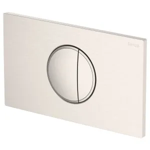 Halo Round Button Flush Plate, Brushed Nickel by Fienza, a Toilets & Bidets for sale on Style Sourcebook