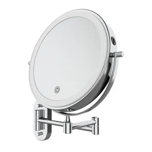 Swivel LED Magnifying Mirror, Chrome by Fienza, a Illuminated Mirrors for sale on Style Sourcebook