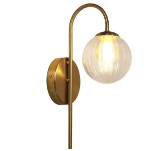 Oriel Lighting Alta Modern Gooseneck Wall Light - Satin Brass by Oriel Lighting, a Wall Lighting for sale on Style Sourcebook