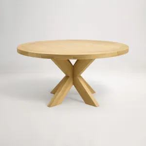 Galaxy Round Dining Table, Oak, by Lounge Lovers by Lounge Lovers, a Dining Tables for sale on Style Sourcebook