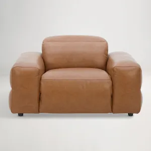 Hunter Leather Recliner Armchair, Grange Tan, by Lounge Lovers by Lounge Lovers, a Sofas for sale on Style Sourcebook