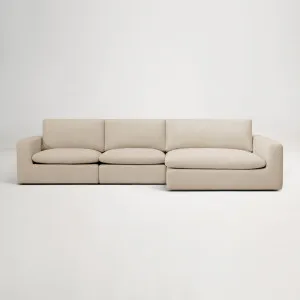 Hudson Right Chaise Sofa, Luxe Natural, by Lounge Lovers by Lounge Lovers, a Sofas for sale on Style Sourcebook