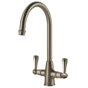 Turner Hastings Ludlow Double Mixer Tap Brushed Nickel LU118DM-S-BN by Turner Hastings, a Kitchen Taps & Mixers for sale on Style Sourcebook