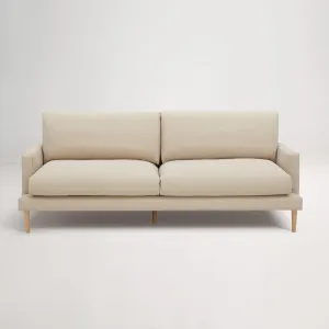 Tilly Leather 3 Seat Sofa, Porto Almond, by Lounge Lovers by Lounge Lovers, a Sofas for sale on Style Sourcebook