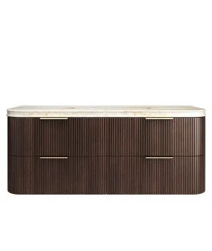 Havana Walnut 1500mm with Sand Dune English Edge Top by Otti Australia, a Vanities for sale on Style Sourcebook