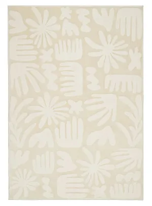 Salah Textured Abstract Neutral Rug by Miss Amara, a Kids Rugs for sale on Style Sourcebook