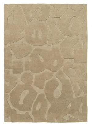 Imelda Taupe Carved Wool Rug by Miss Amara, a Contemporary Rugs for sale on Style Sourcebook