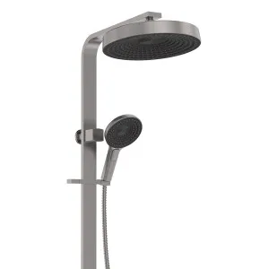 Kuro Deluxe Twin Shower Round Head, Gun Metal by Fienza, a Shower Heads & Mixers for sale on Style Sourcebook