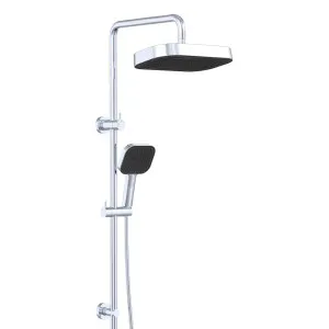 Kuro Twin Shower, Soft Square Head, Chrome by Fienza, a Shower Heads & Mixers for sale on Style Sourcebook