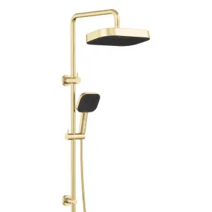 Kuro Twin Shower, Soft Square Head, Urban Brass by Fienza, a Shower Heads & Mixers for sale on Style Sourcebook