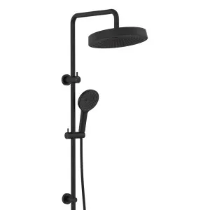 Kuro Twin Shower, Round Head, Matte Black by Fienza, a Shower Heads & Mixers for sale on Style Sourcebook