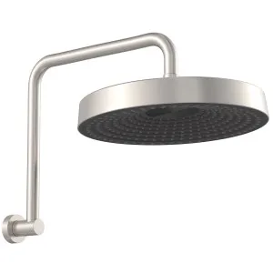 Kuro Gooseneck Shower Arm Set, Round Head, Brushed Nickel by Fienza, a Shower Heads & Mixers for sale on Style Sourcebook