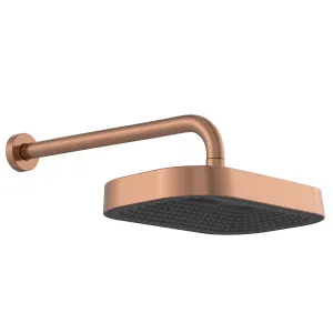 Kuro Shower Arm Set, Soft Square Head, Brushed Copper by Fienza, a Shower Heads & Mixers for sale on Style Sourcebook