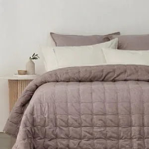 Vintage Coverlet - Softwash Cotton, King/Super King, Brown - Canningvale by Canningvale_Vintage, a Sheets for sale on Style Sourcebook