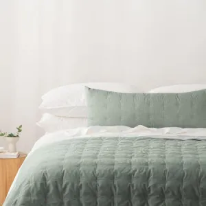 Vintage Coverlet - Softwash Cotton, King/Super King, Green - Canningvale by Canningvale_Vintage, a Sheets for sale on Style Sourcebook